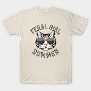 Feral Girl summer || Cat T-Shirt